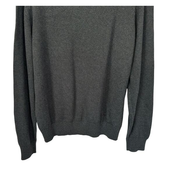 NWT St. John's Bay Crewneck Sweater Dark Charcoal Gray Heather Pullover Size L - Picture 7 of 8
